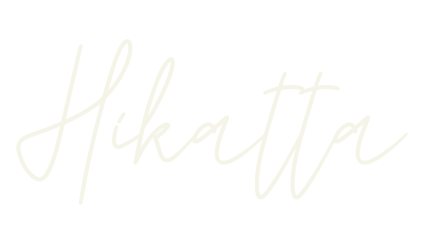 Hikatta, cursive font preview