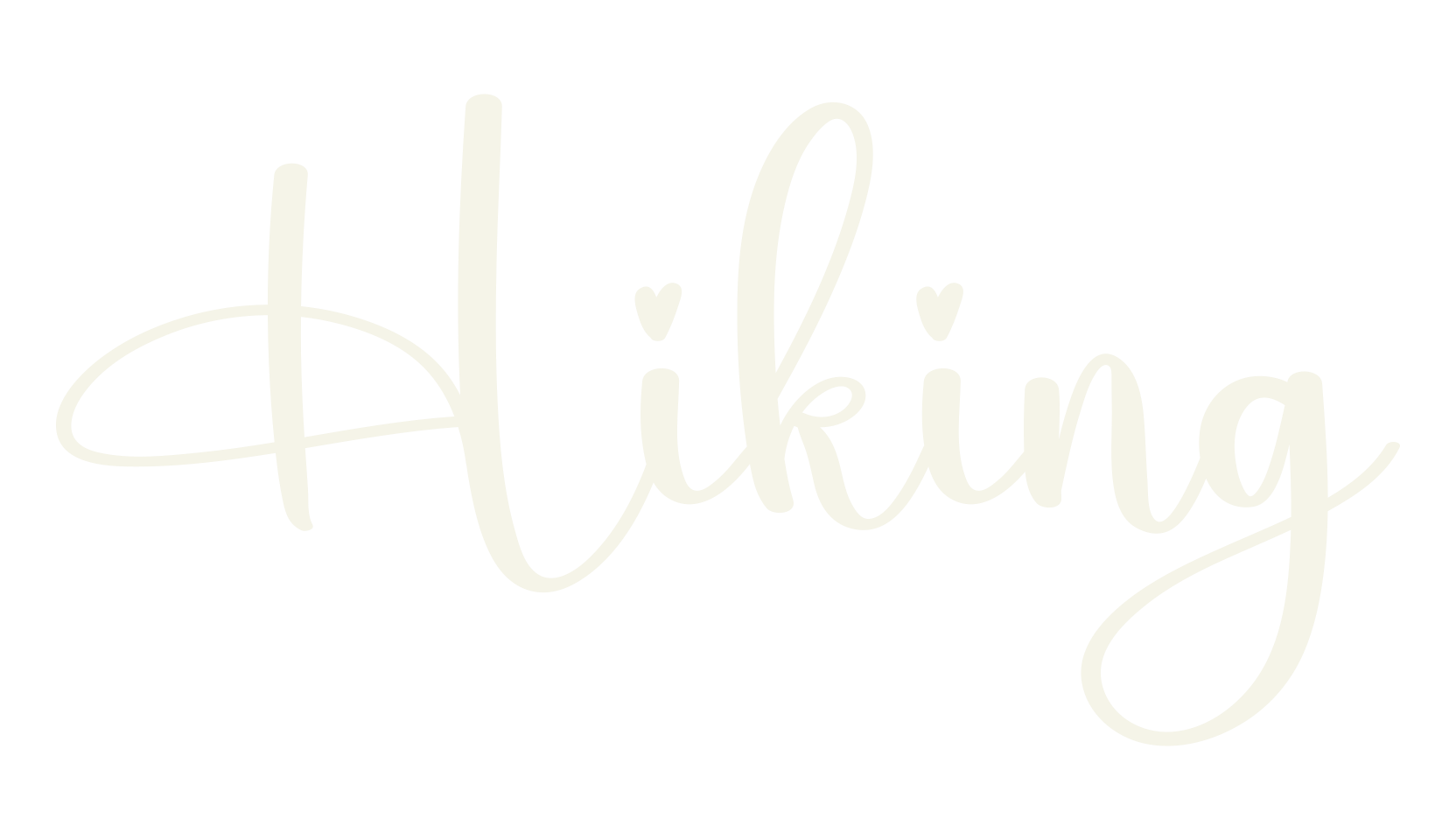 Hiking, fashion script font preview