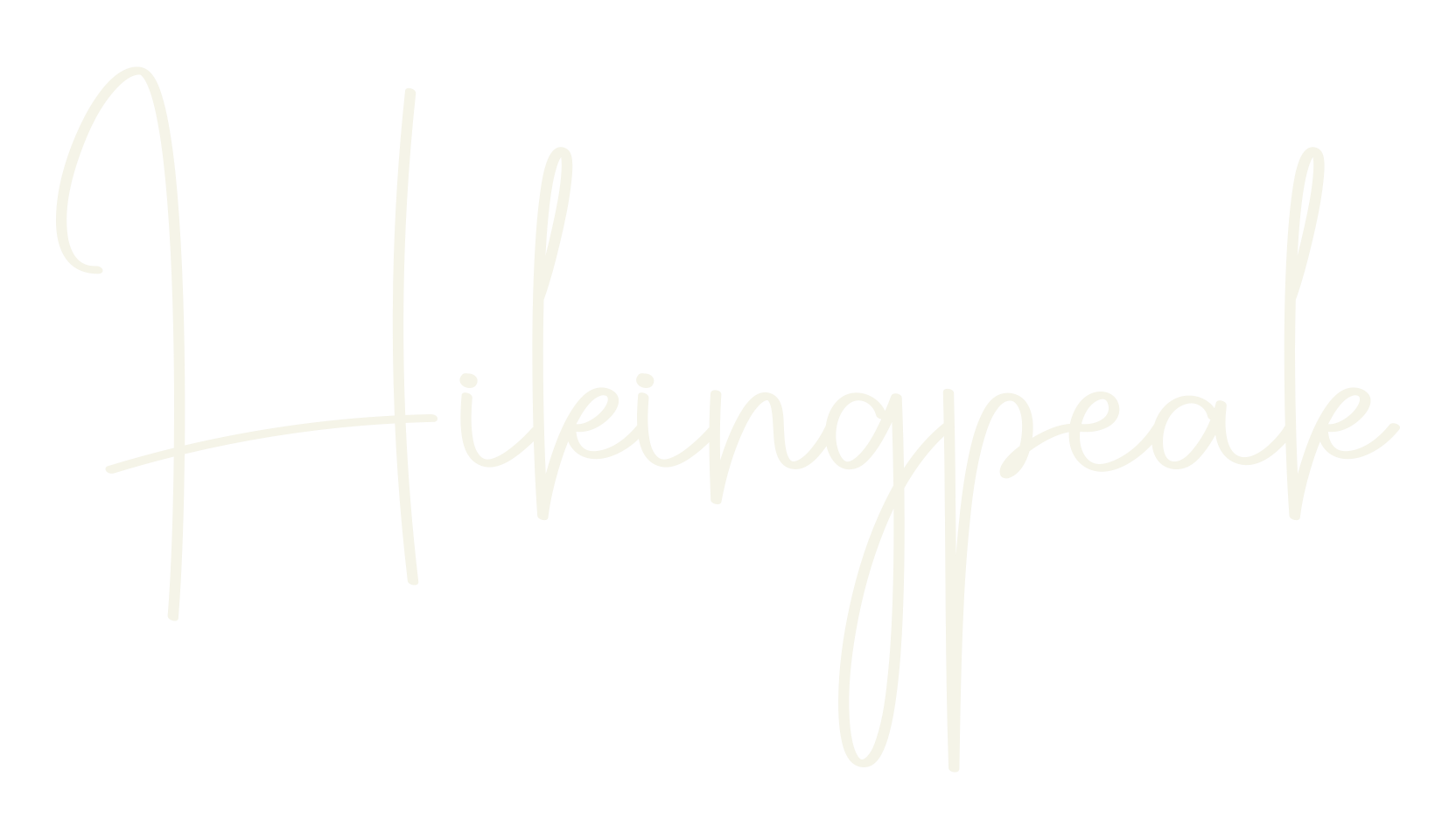 Hikingpeak, calligraphy font preview