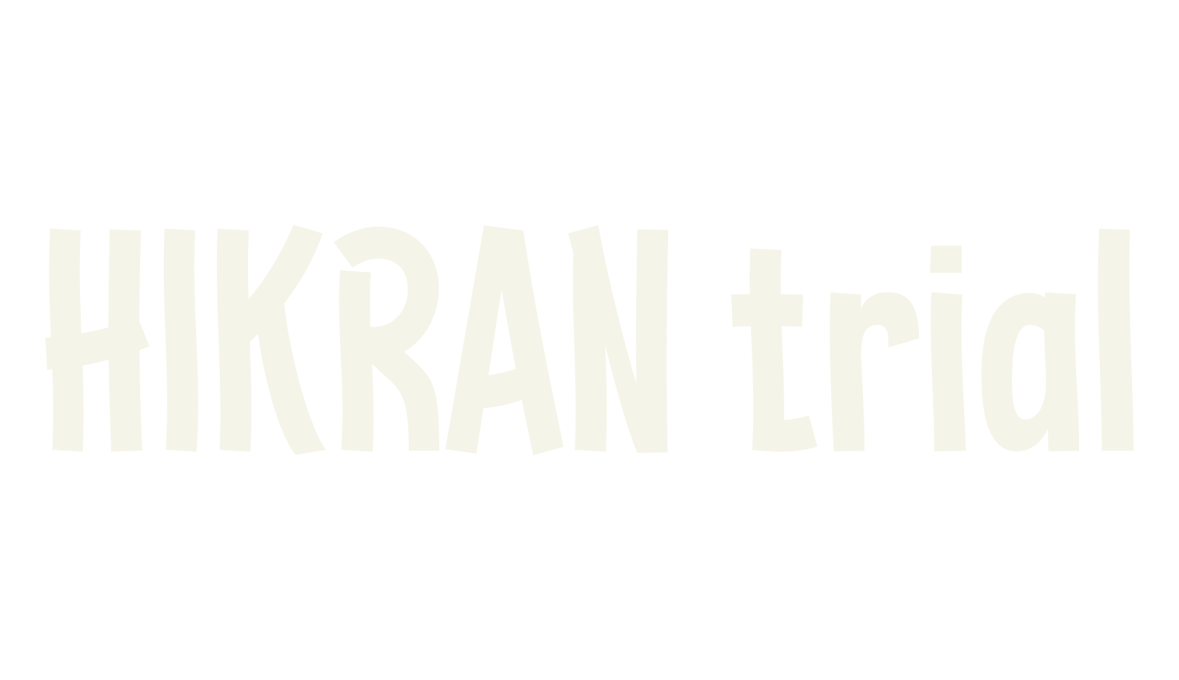HIKRAN trial, sans serif font preview
