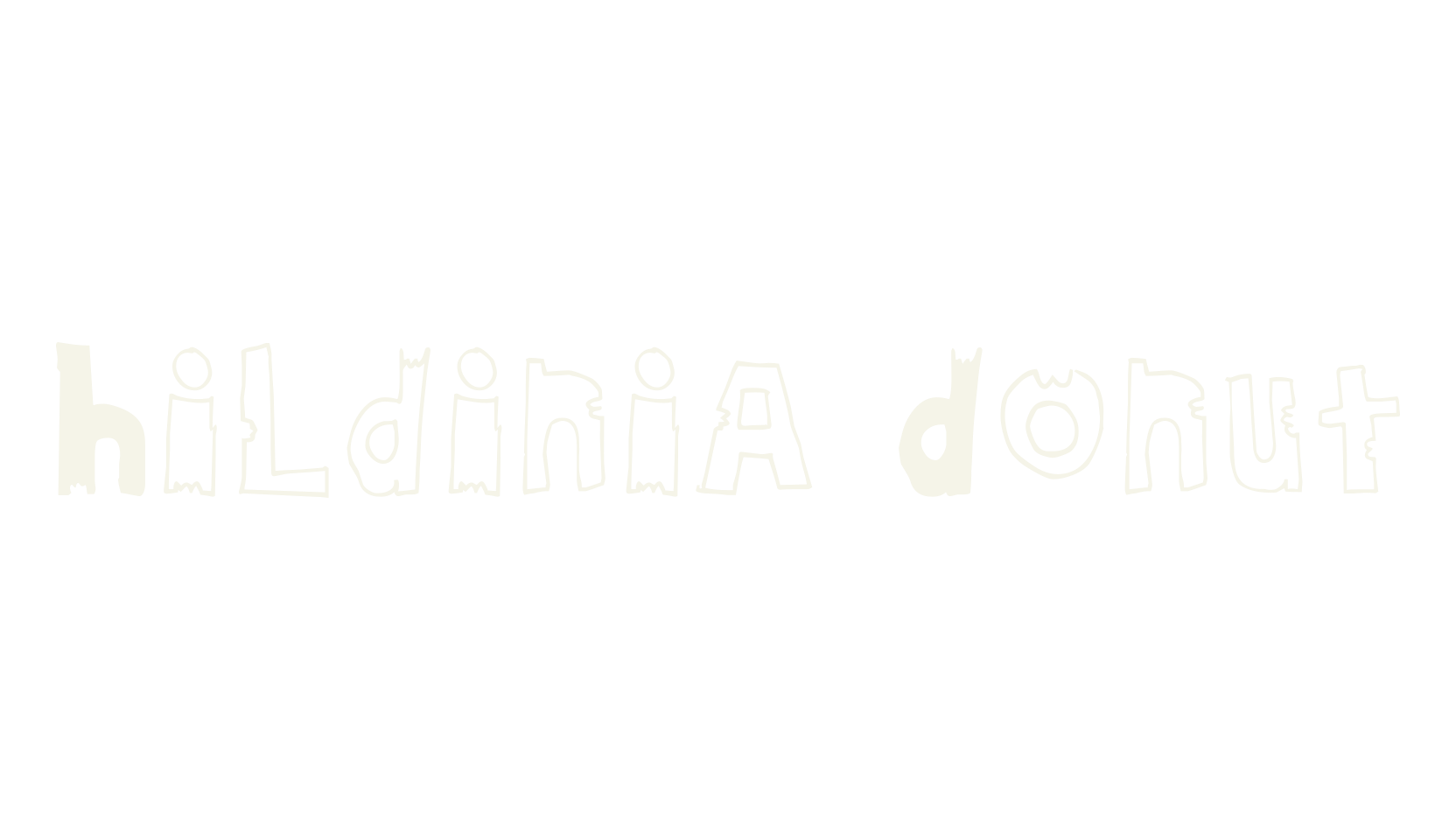 Hildinia Donut, bizarre font preview