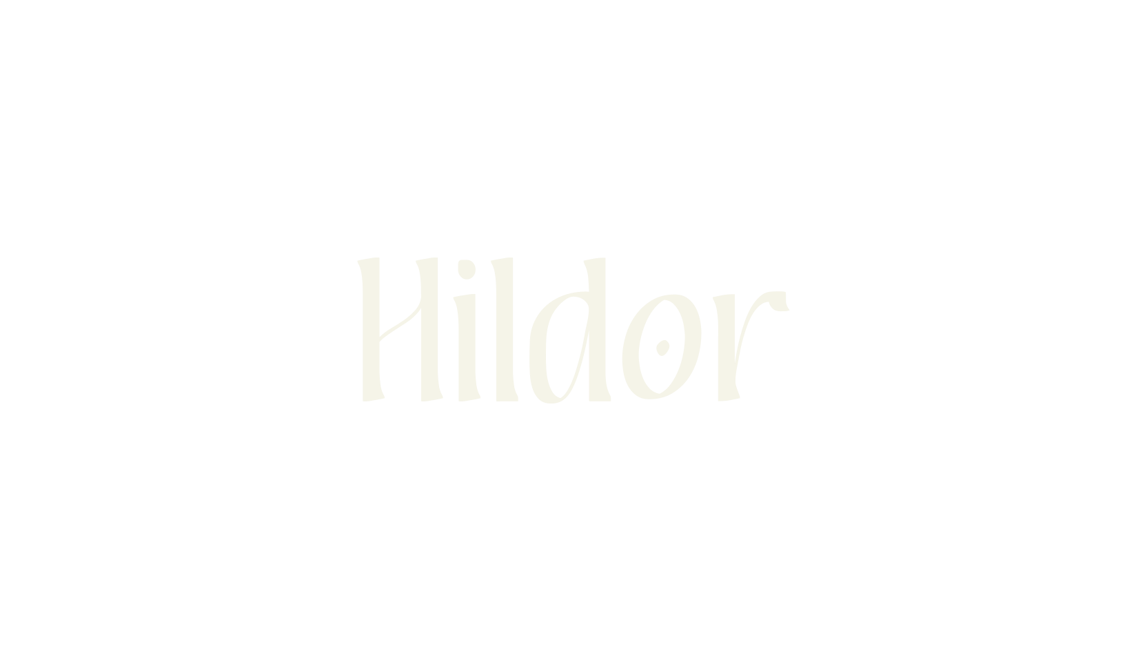 Hildor, retro font preview