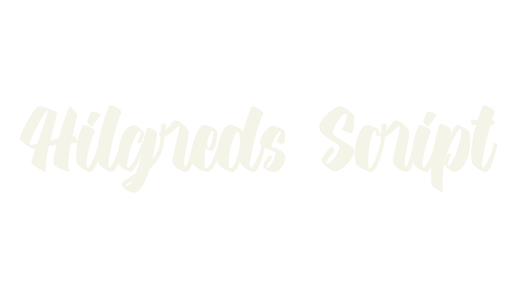 Hilgreds Script, script font preview