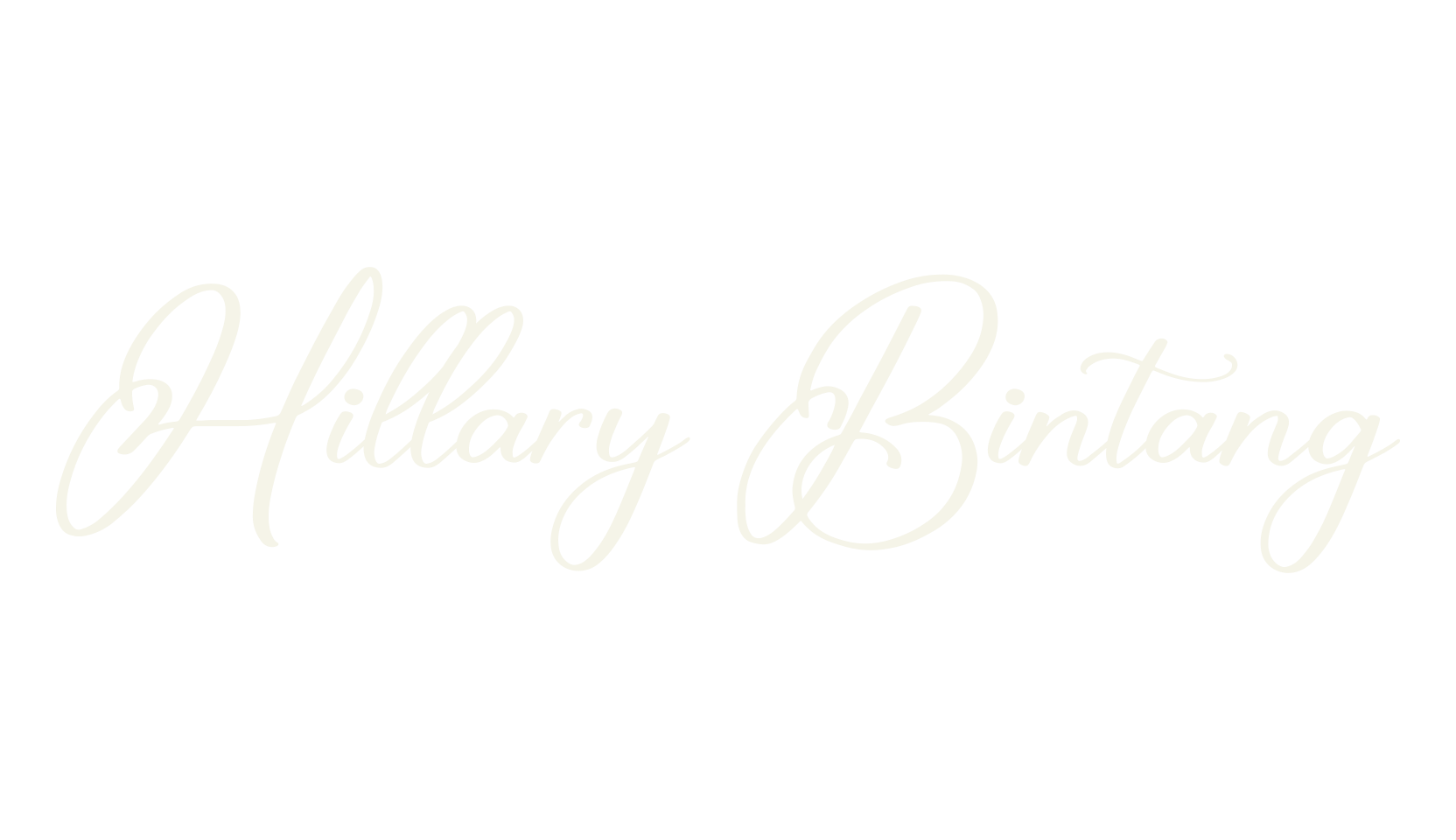 Hillary Bintang, script font preview