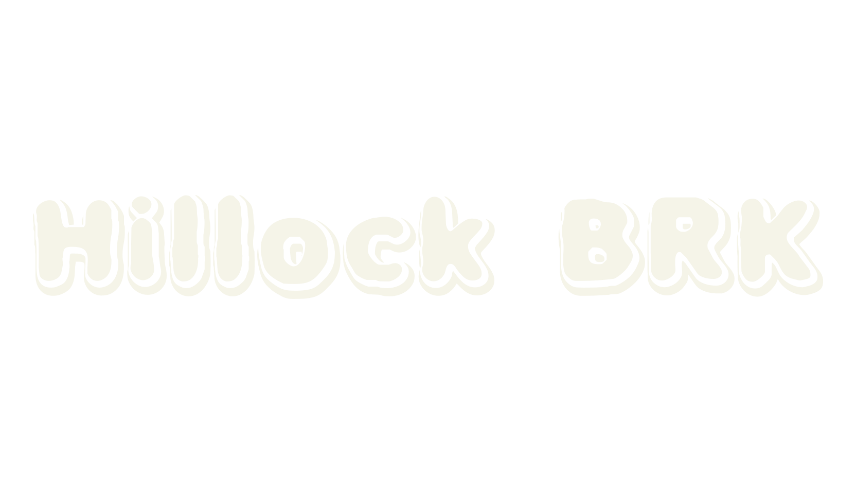 Hillock BRK, shadow font preview