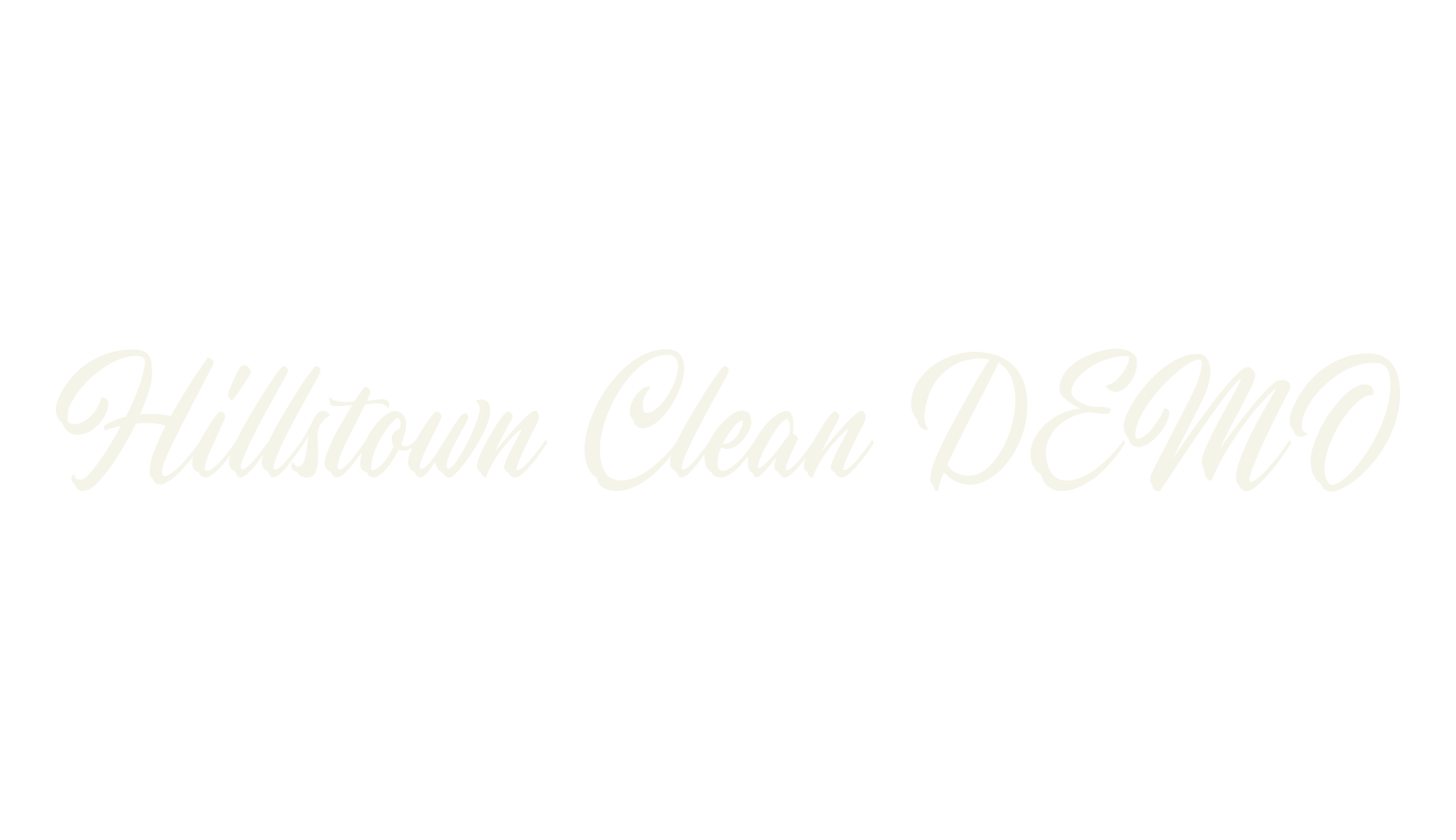 Hillstown Clean DEMO, fashion script font preview