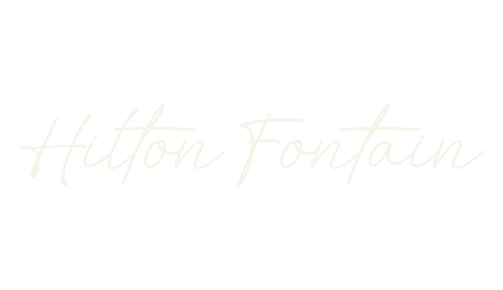 Hilton Fontain, cursive font preview