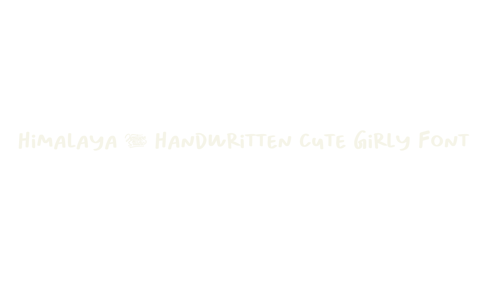 Himalaya - Handwritten Cute Girly Font, cute font preview