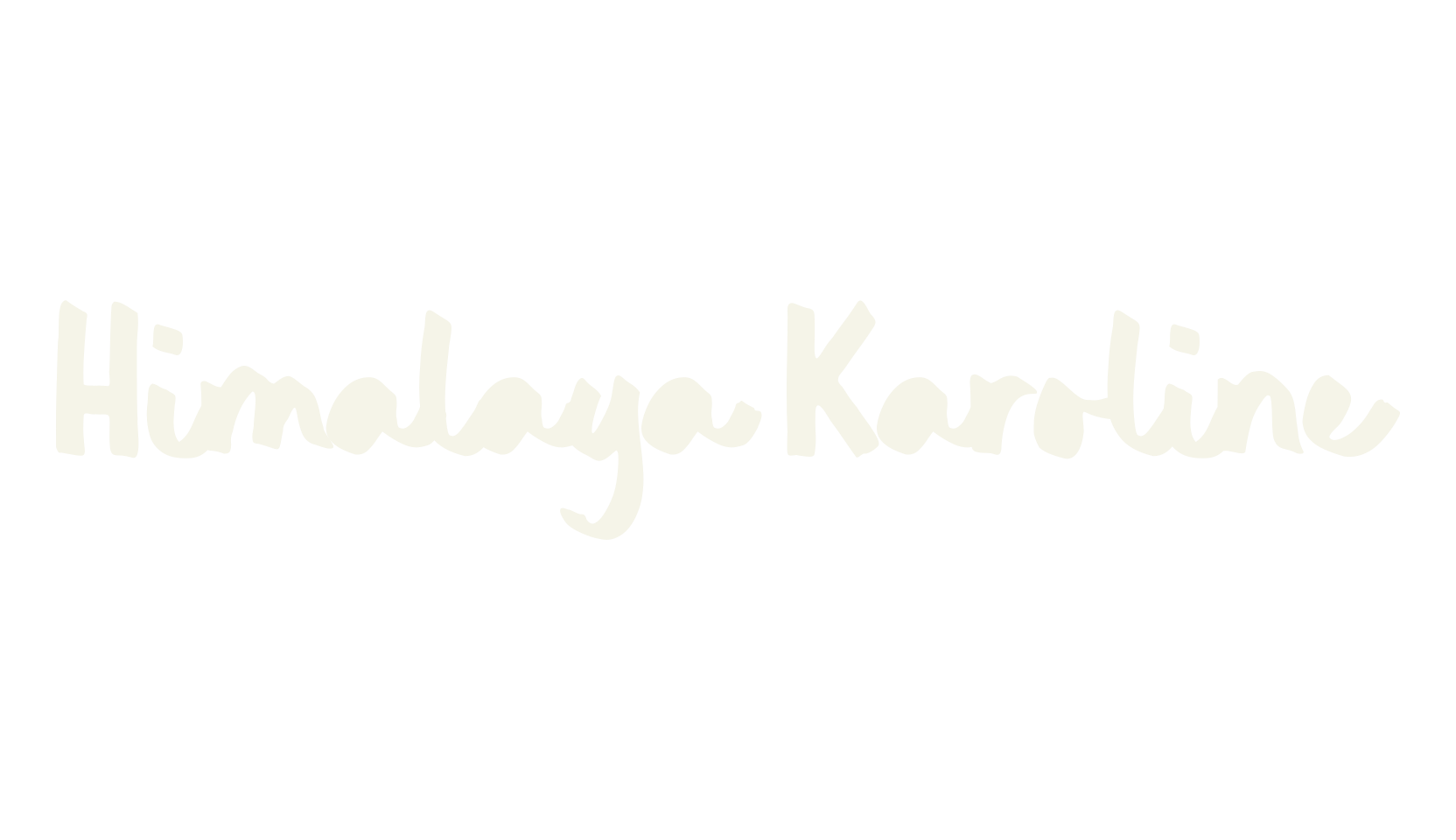 Himalaya Karoline, curvy font preview