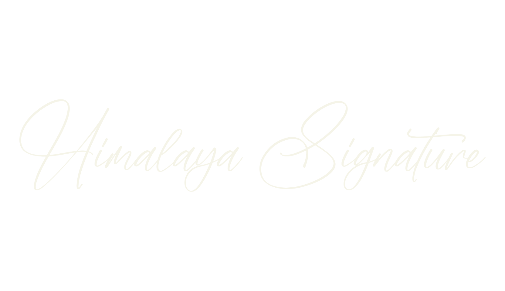 Himalaya Signature, cursive font preview
