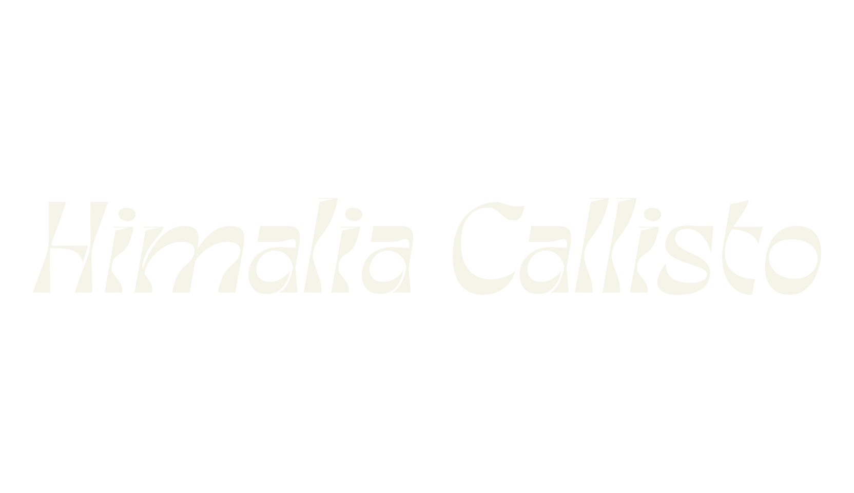 Himalia Callisto, wavy font preview