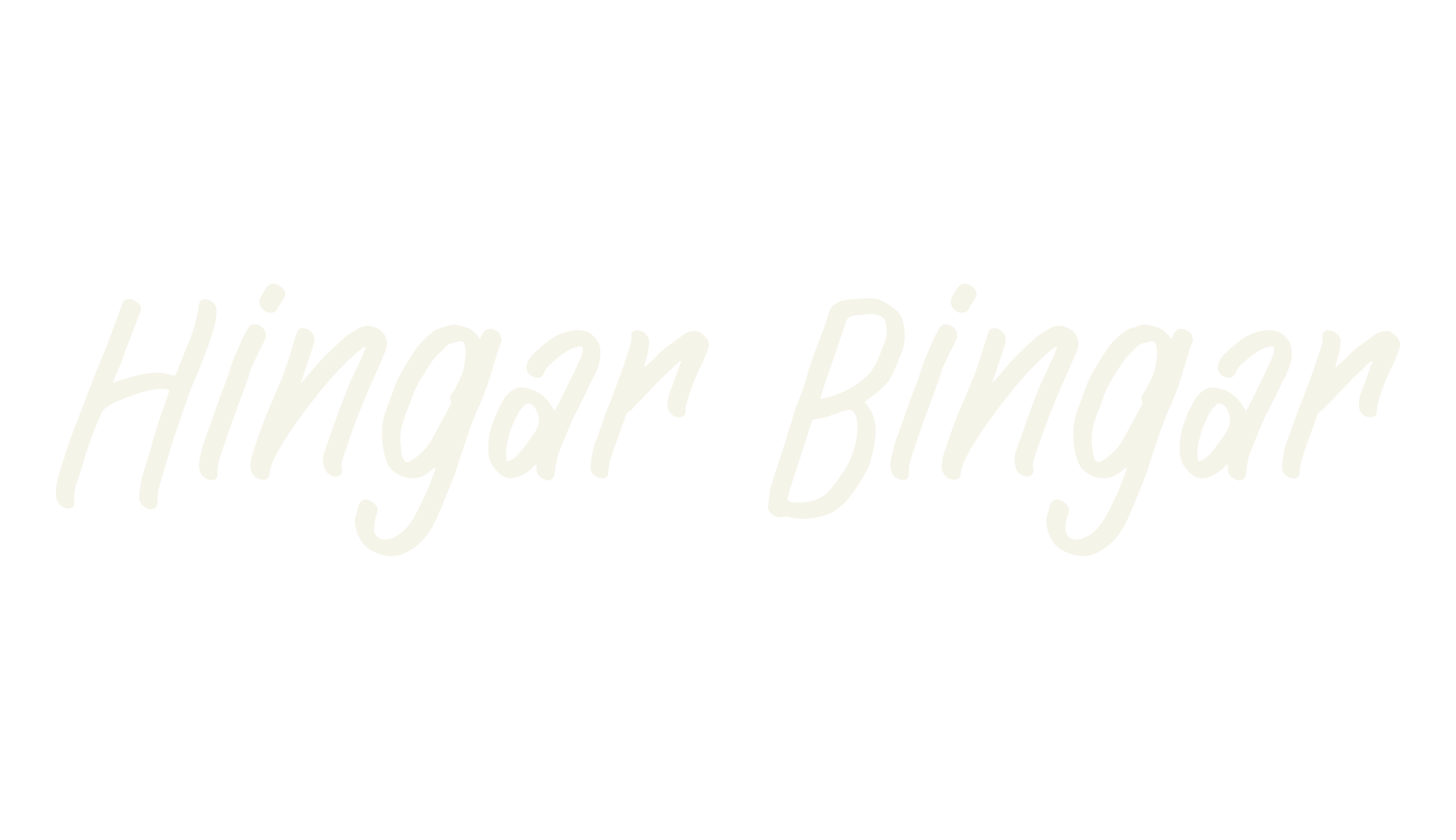 Hingar Bingar, marker font preview