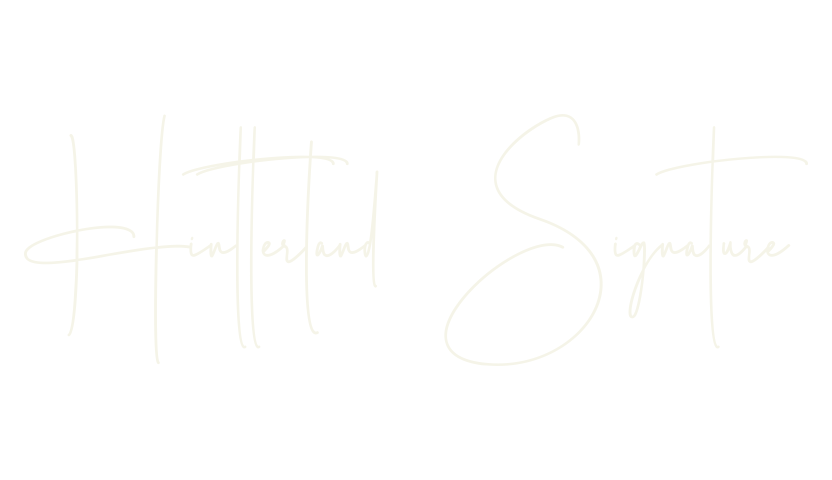 Hintterland Signature, signature font preview