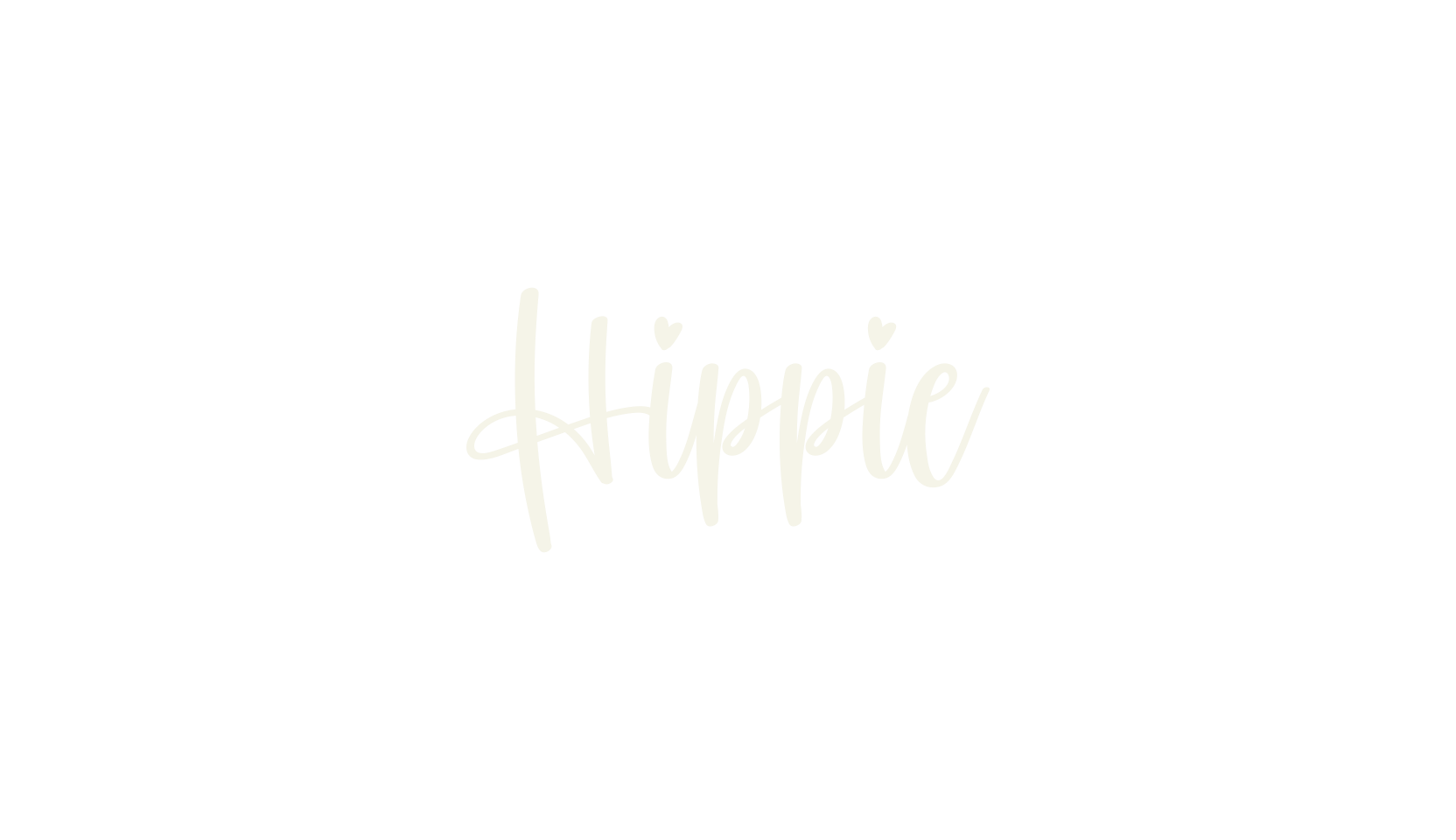 Hippie, lettering font preview