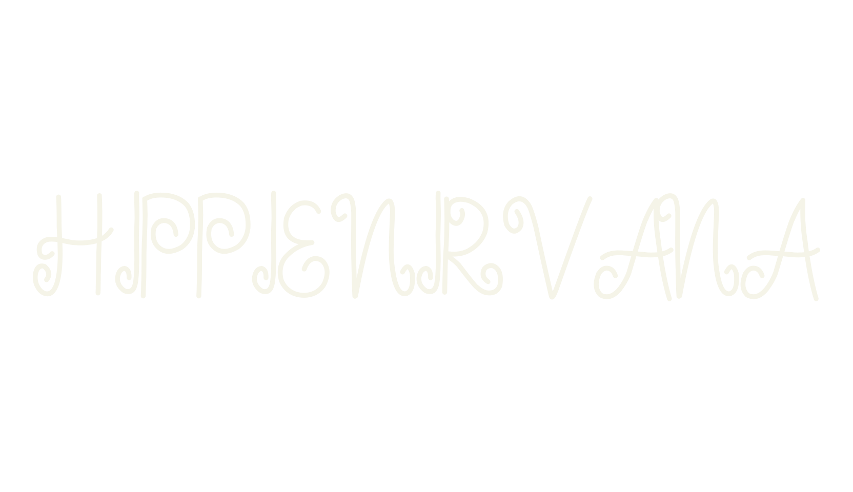 HIPPIE NIRVANA, hippie font preview