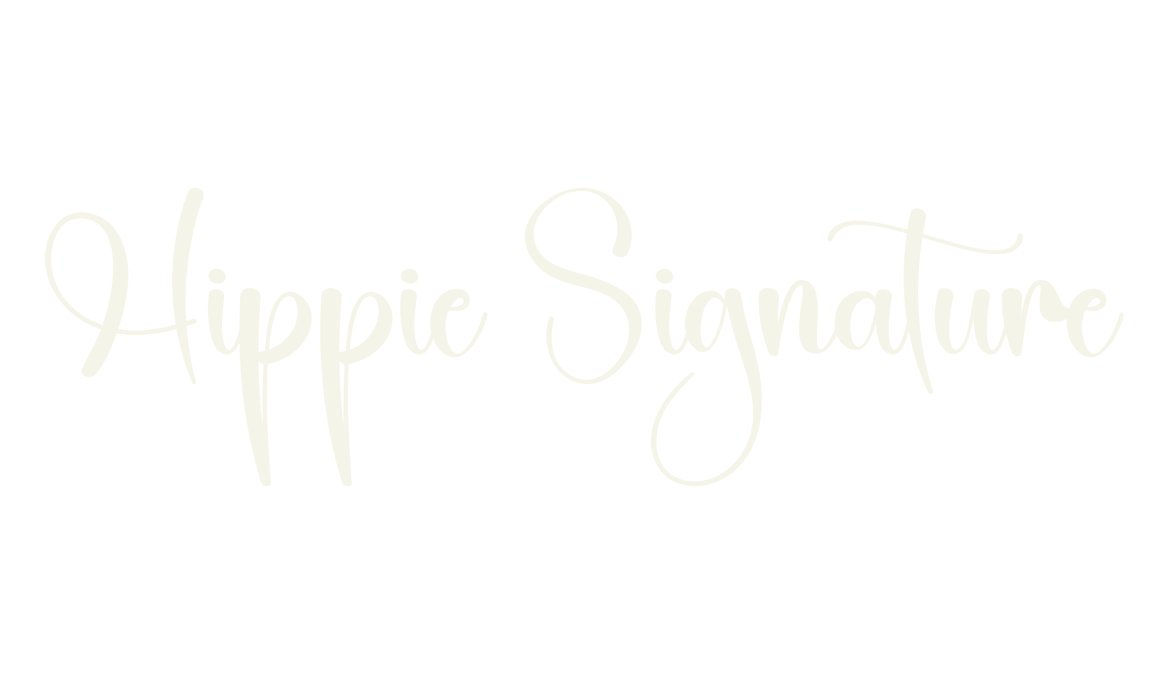 Hippie Signature, calligraphy font preview