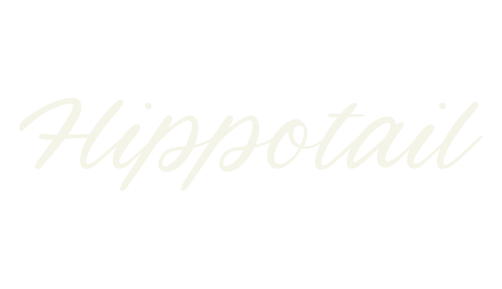 Hippotail, fashion sign font preview