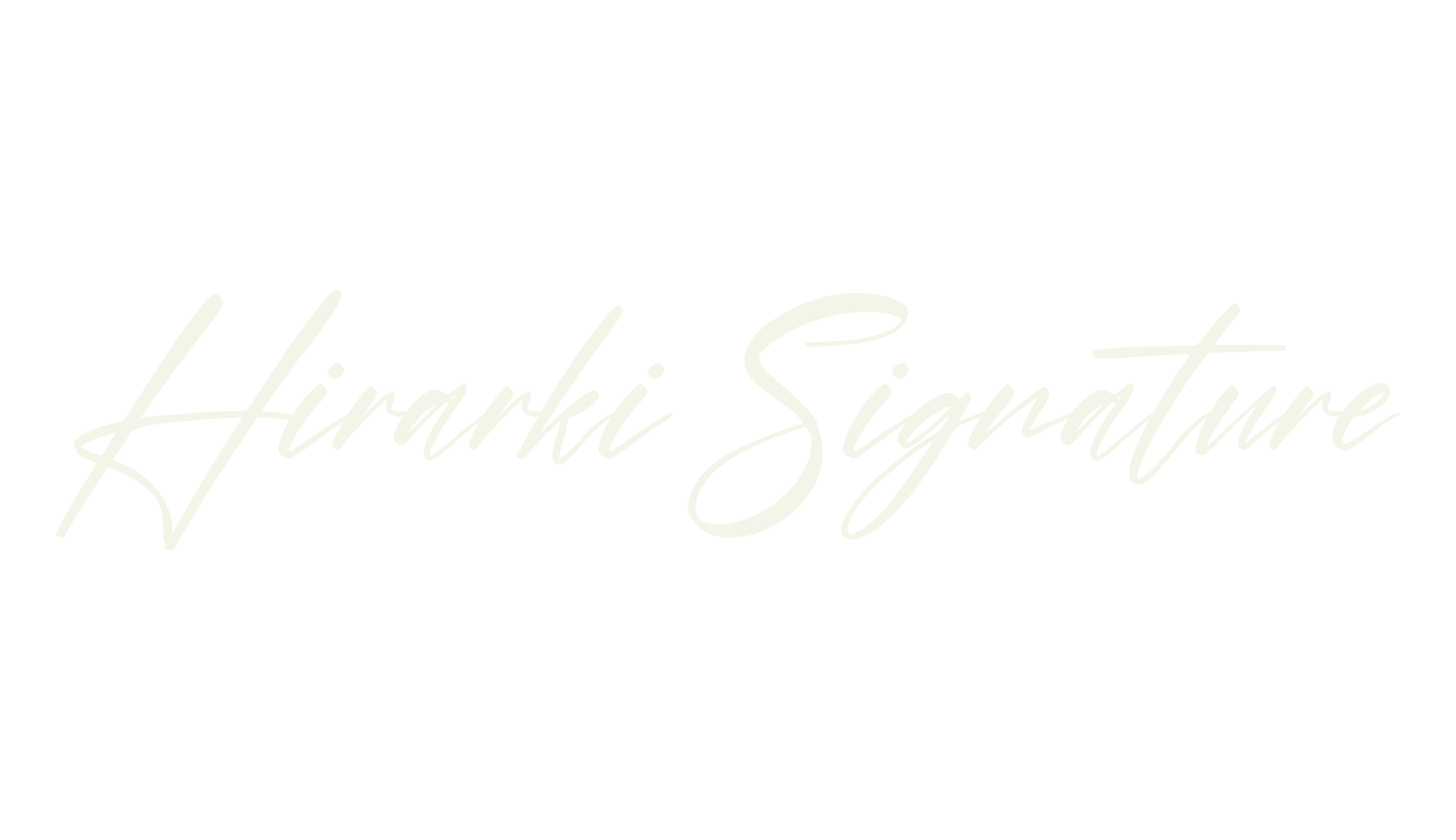 Hirarki Signature, signature font preview