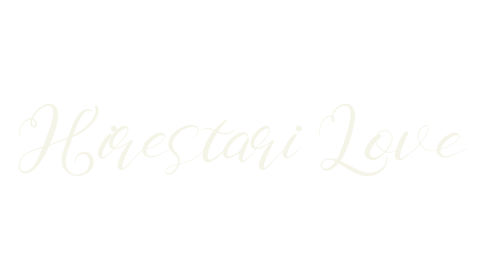 Hirestari Love, script font preview