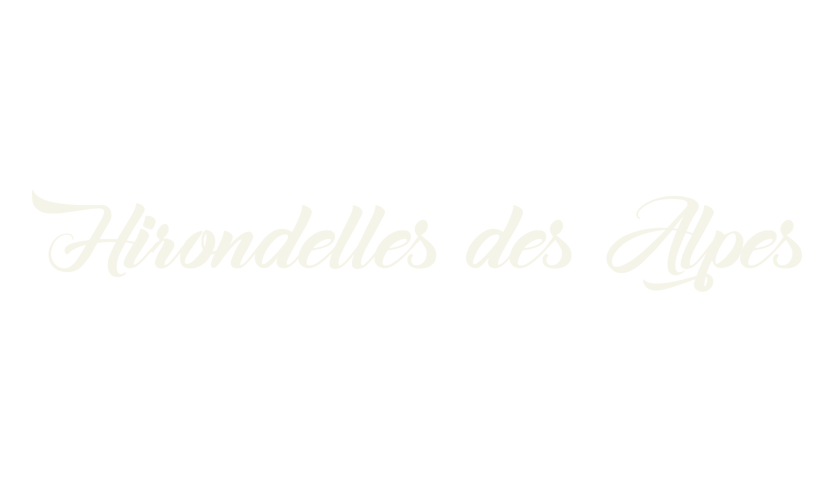 Hirondelles des Alpes, calligraphy font preview