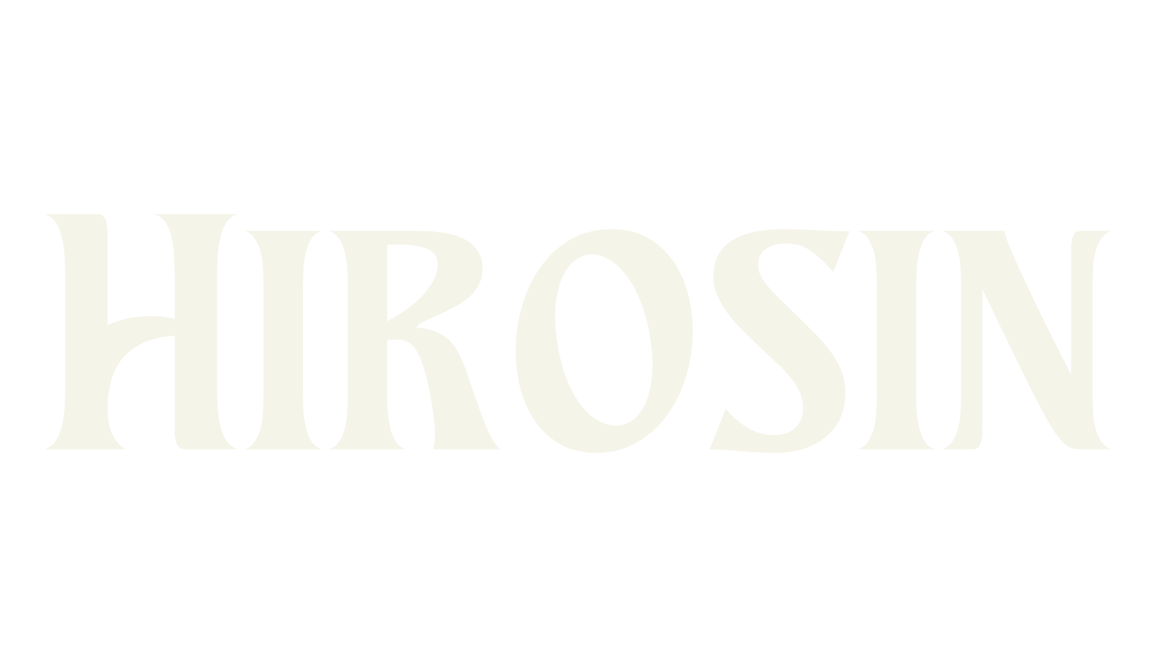 Hirosin, serif font preview