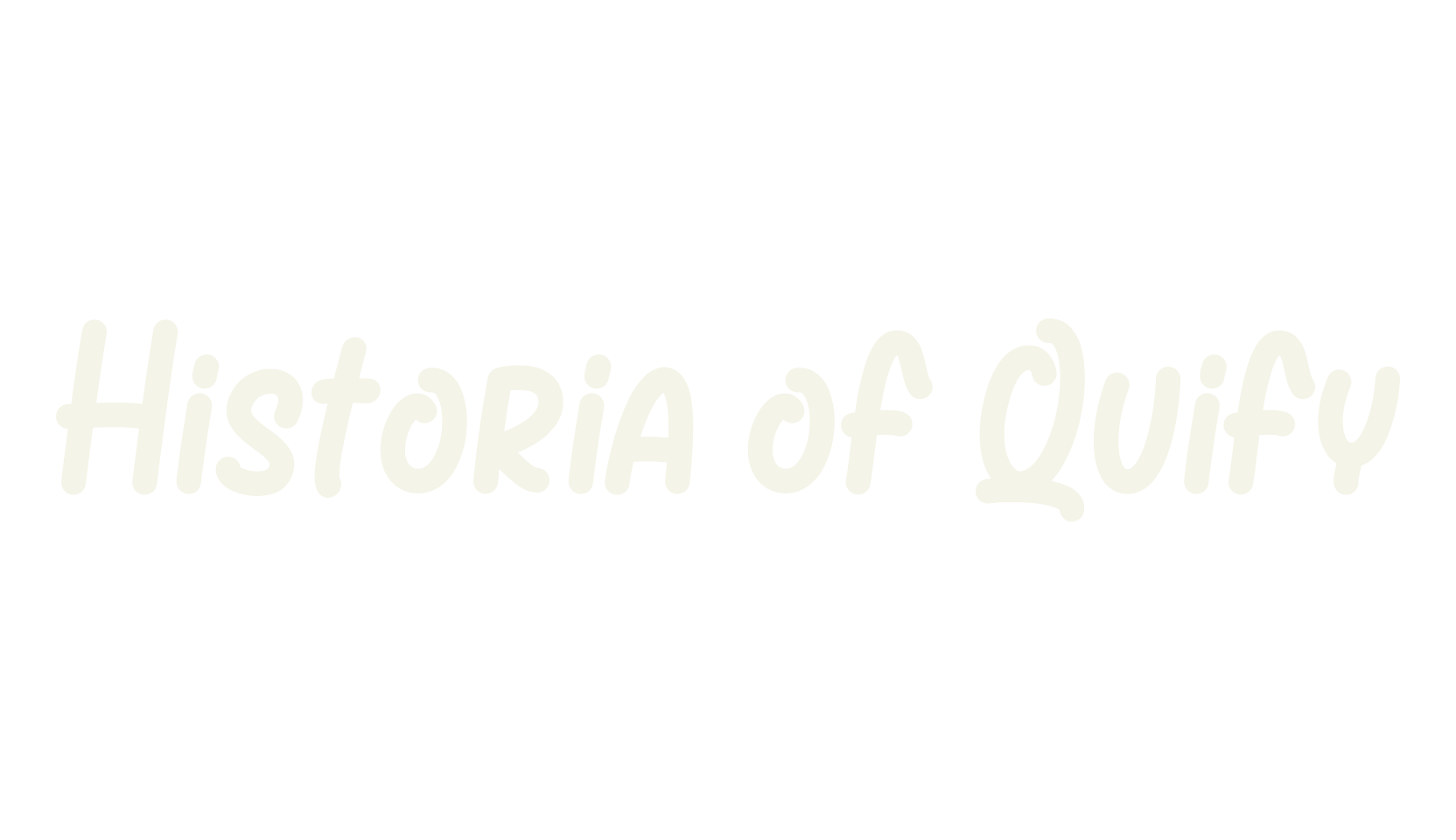 Historia of Quify, text font preview