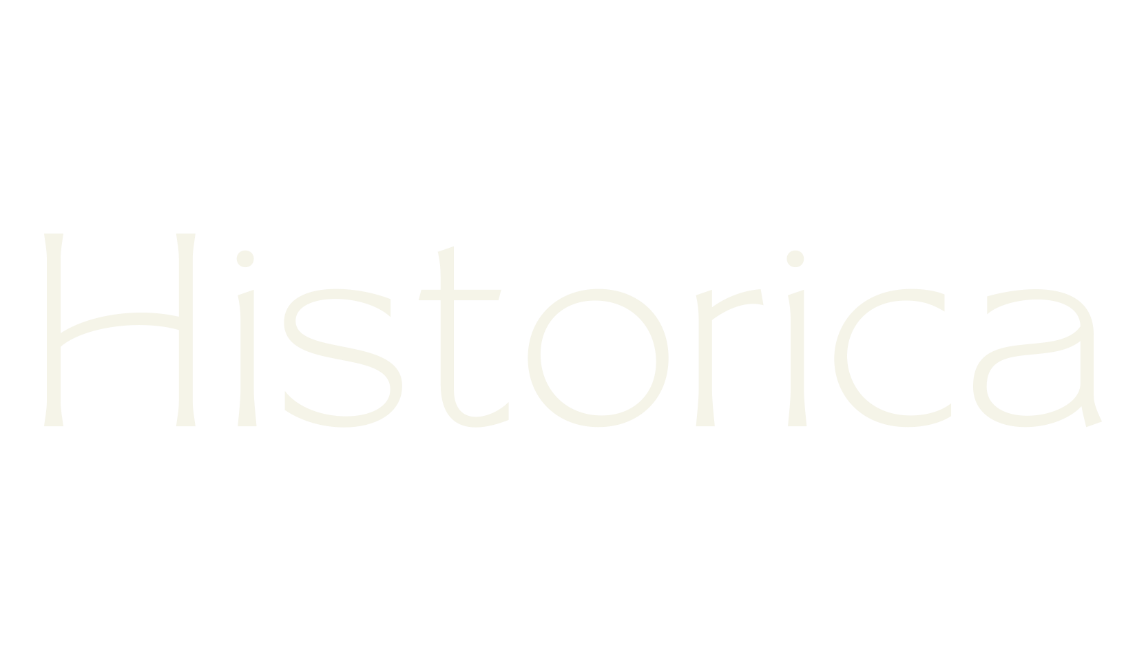 Historica, sans serif font preview