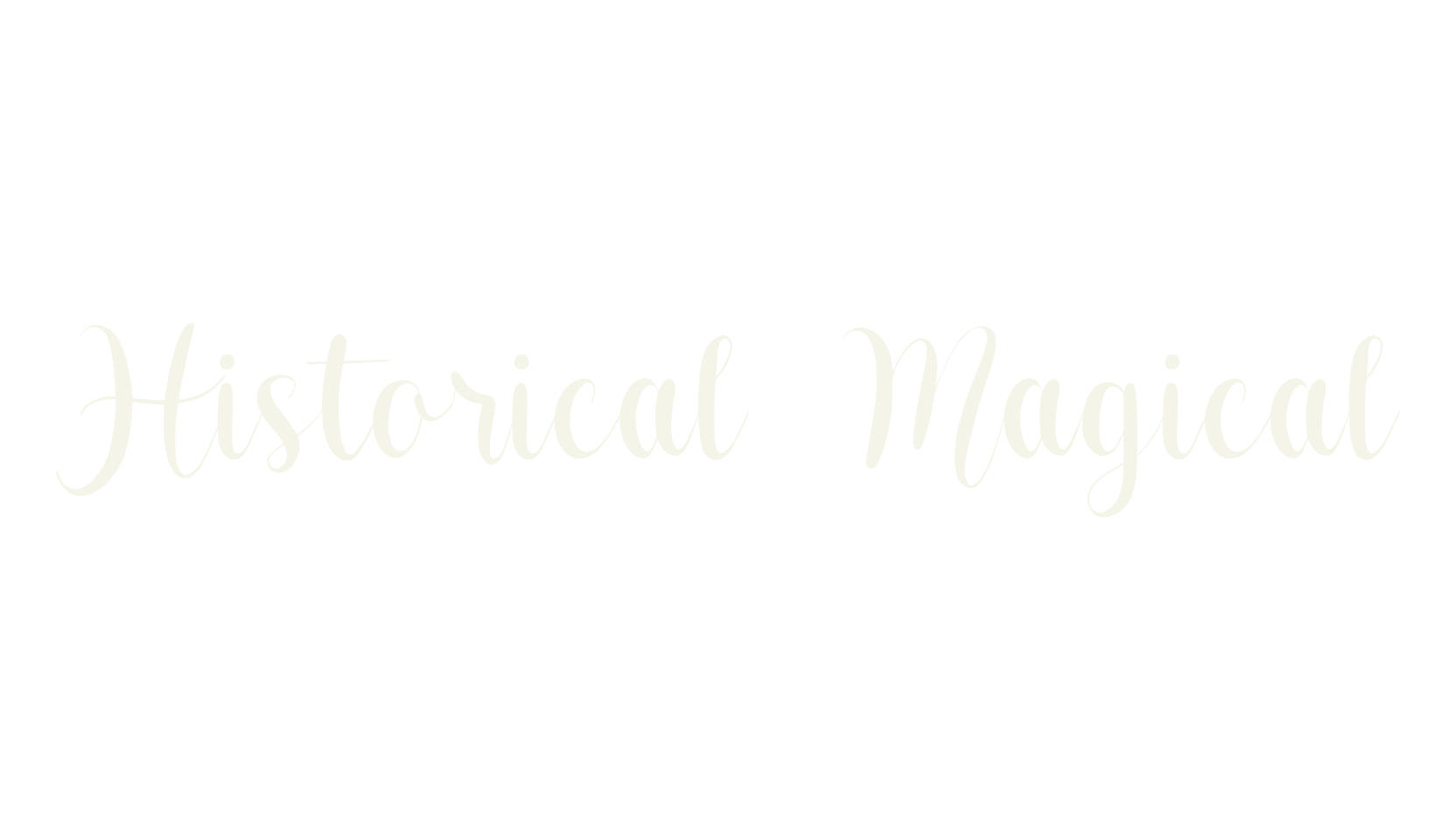 Historical Magical, calligraphy font preview