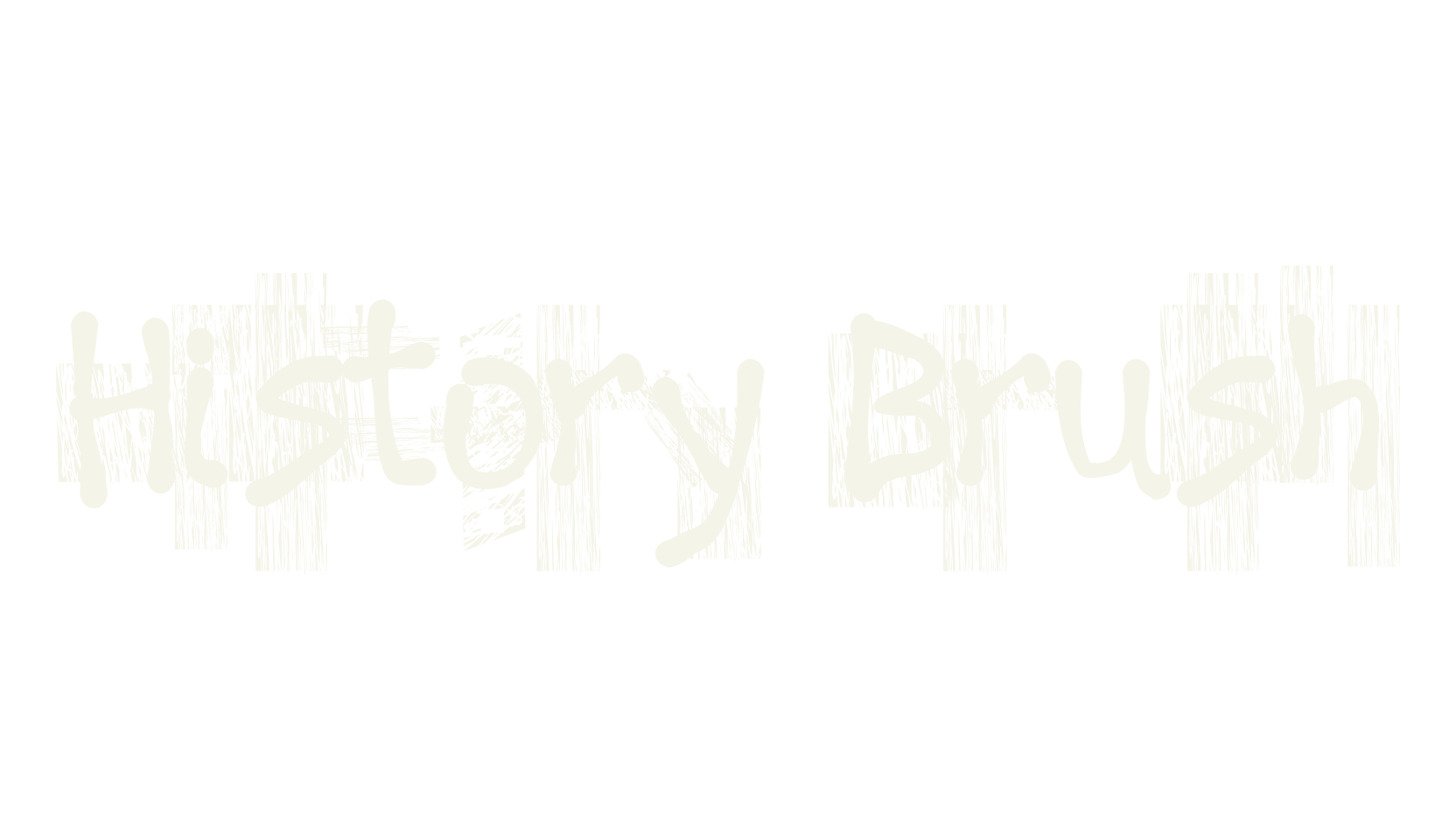 History Brush, brush font preview