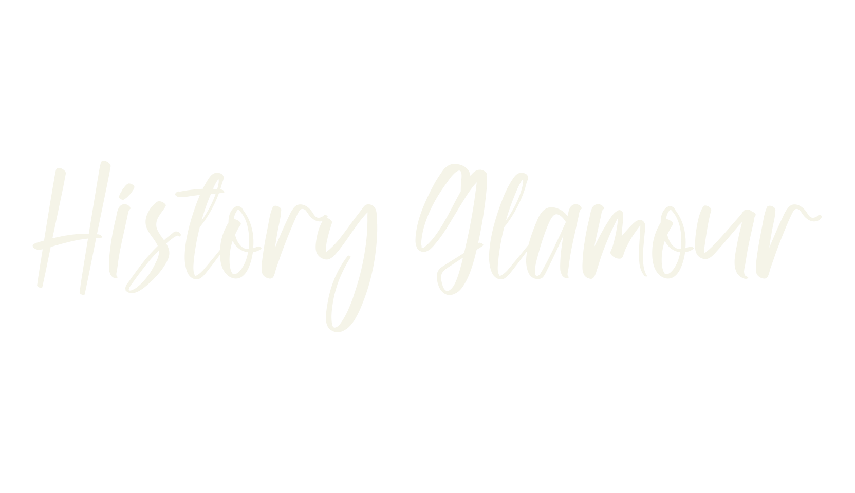 History Glamour, calligraphy font preview