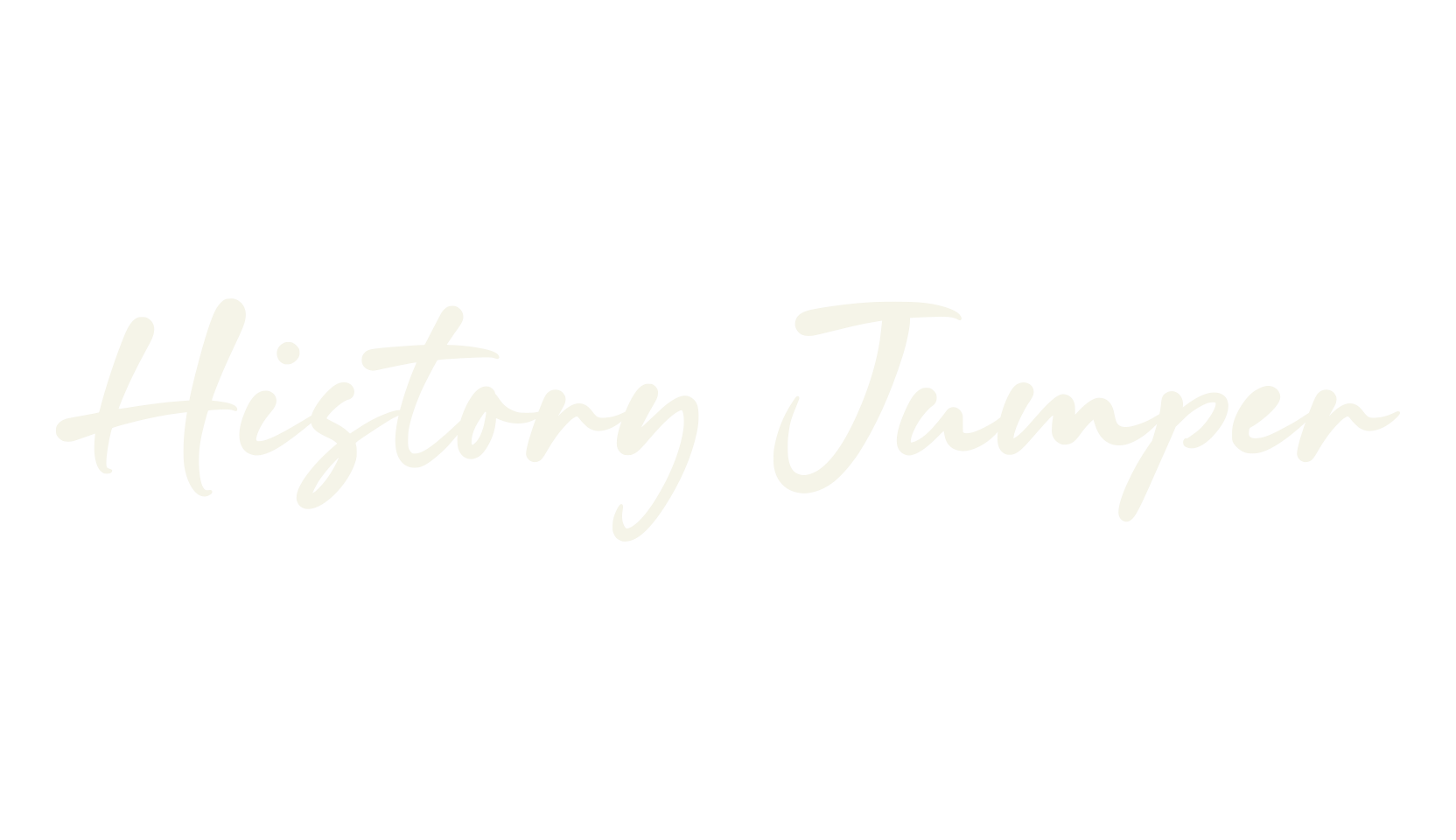 History Jumper, lettering font preview