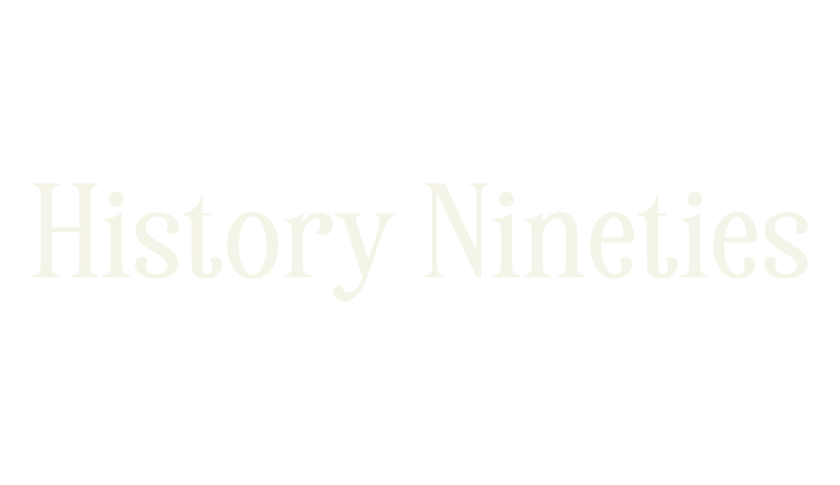 History Nineties, tall font preview