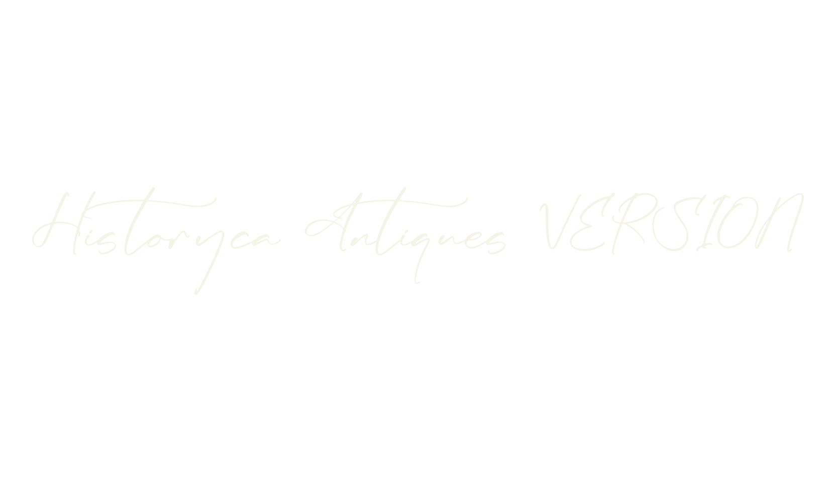 Historyca Antiques VERSION, script font preview