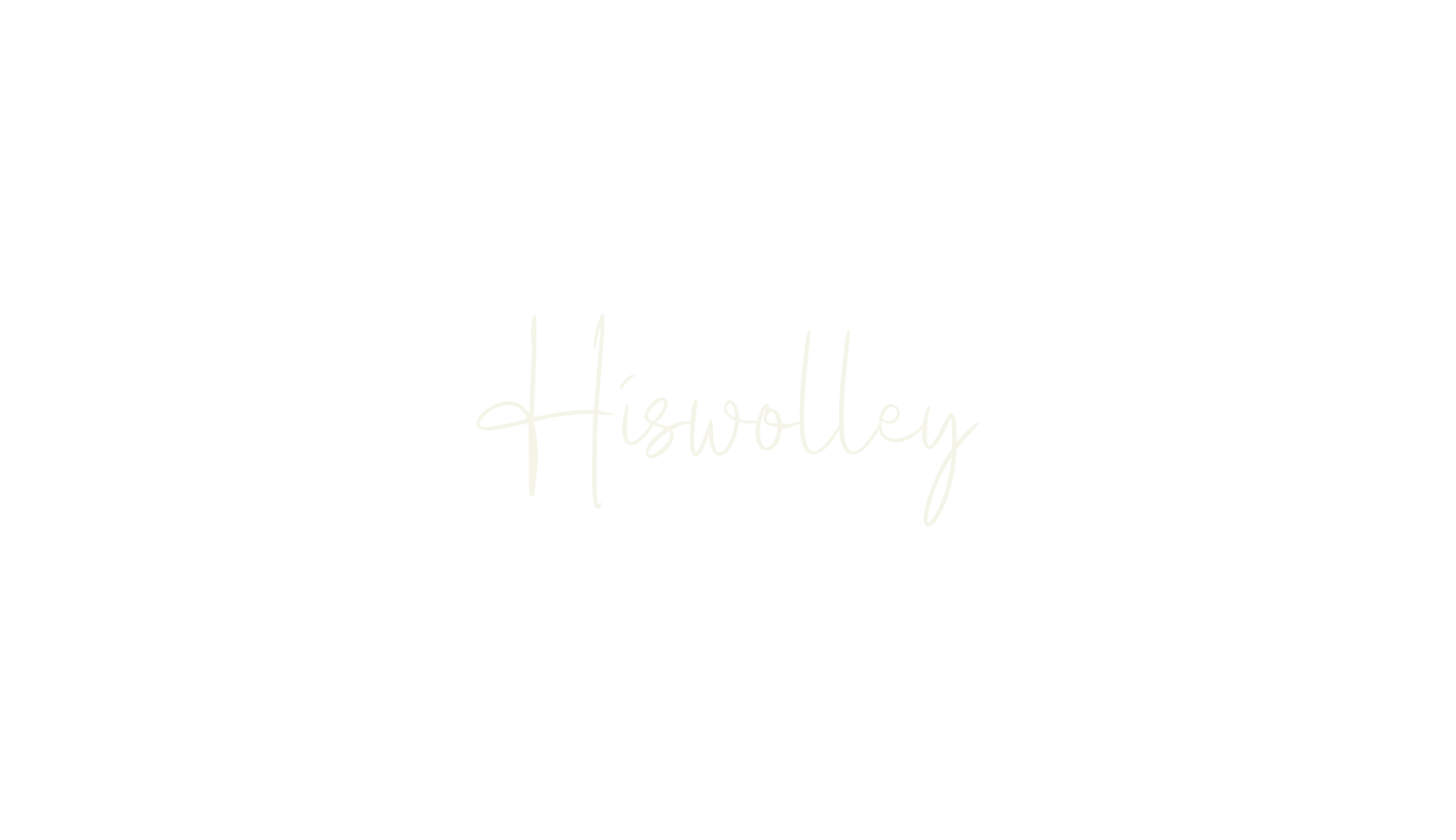 Hiswolley, handwriting font preview