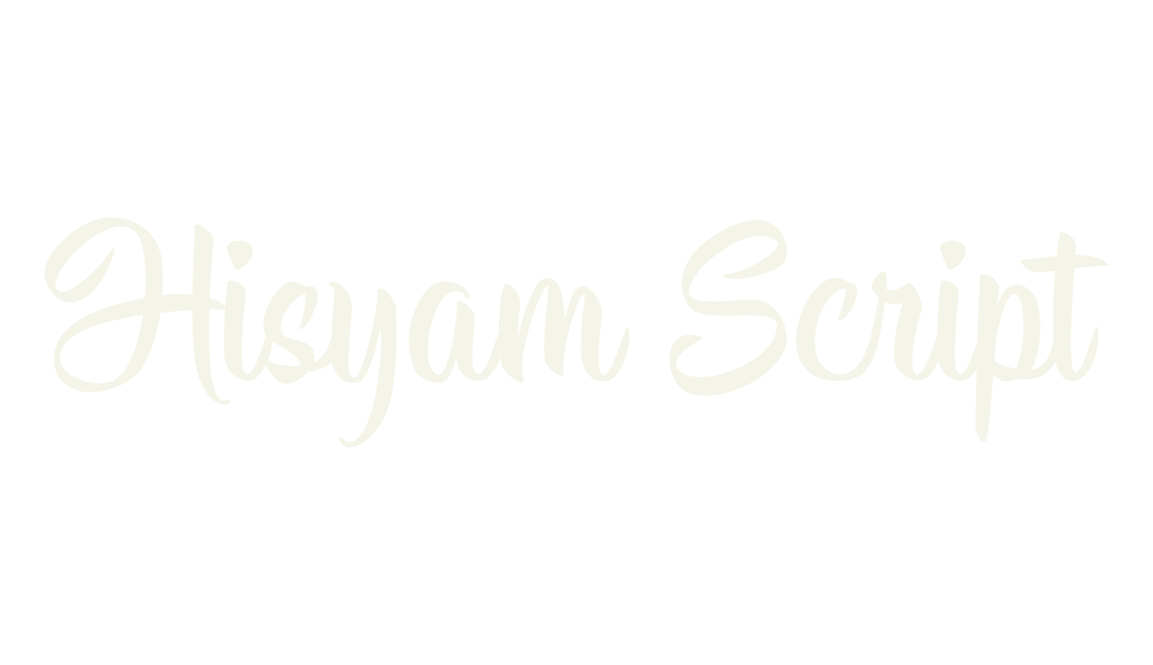 Hisyam Script, fashion sign font preview