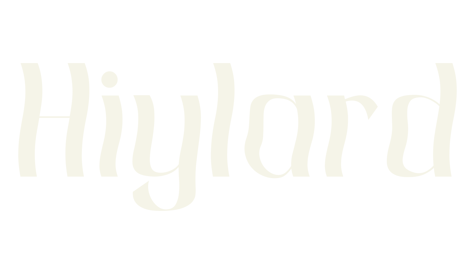 Hiylard, groovy font preview