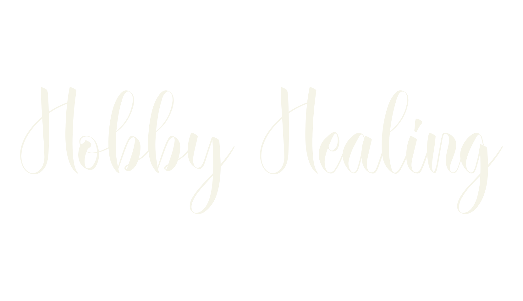 Hobby Healing, calligraphy font preview
