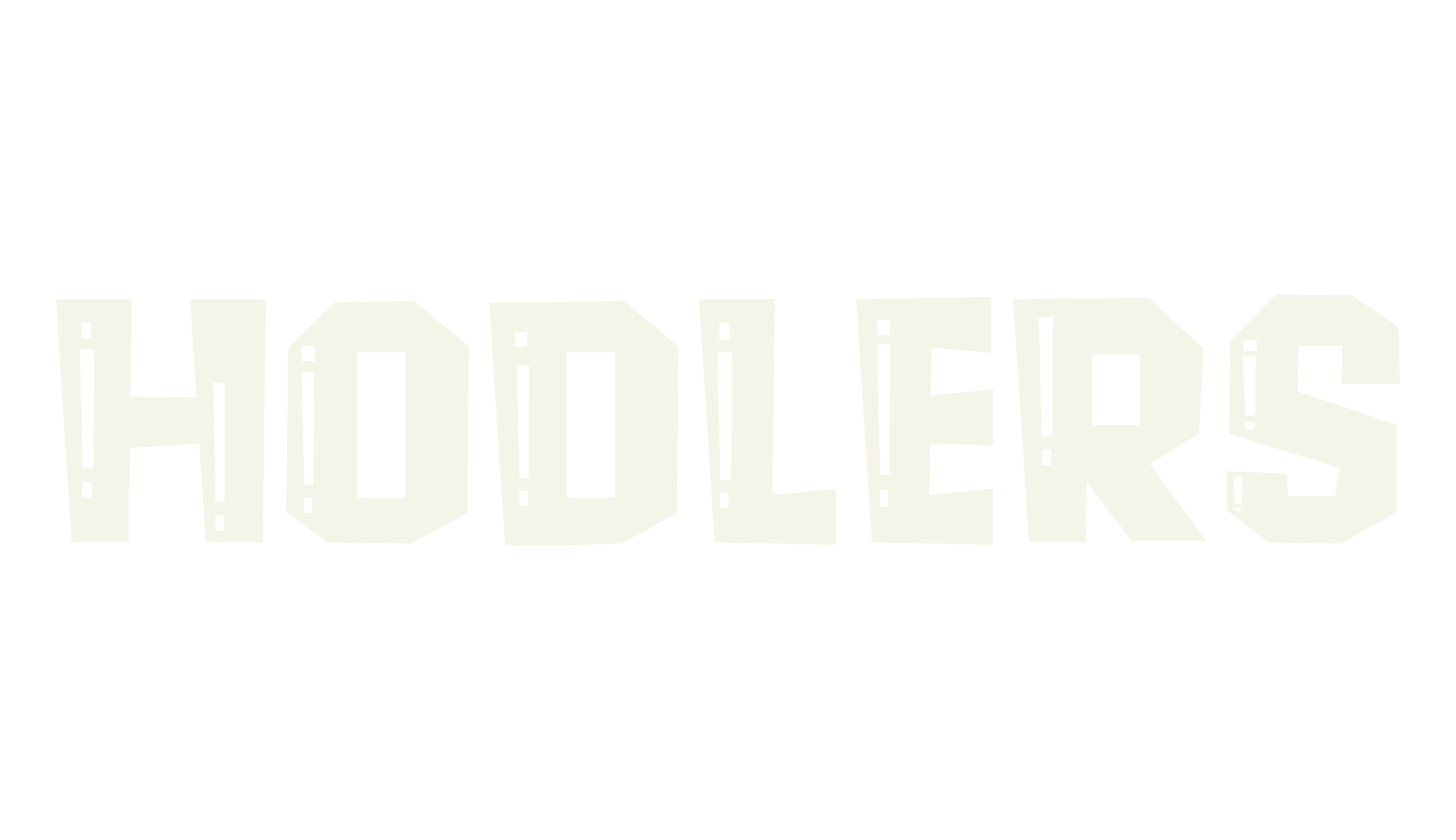 Hodlers, futuristic font preview