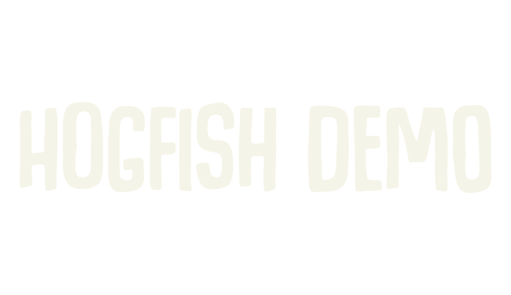 Hogfish DEMO, sans serif font preview