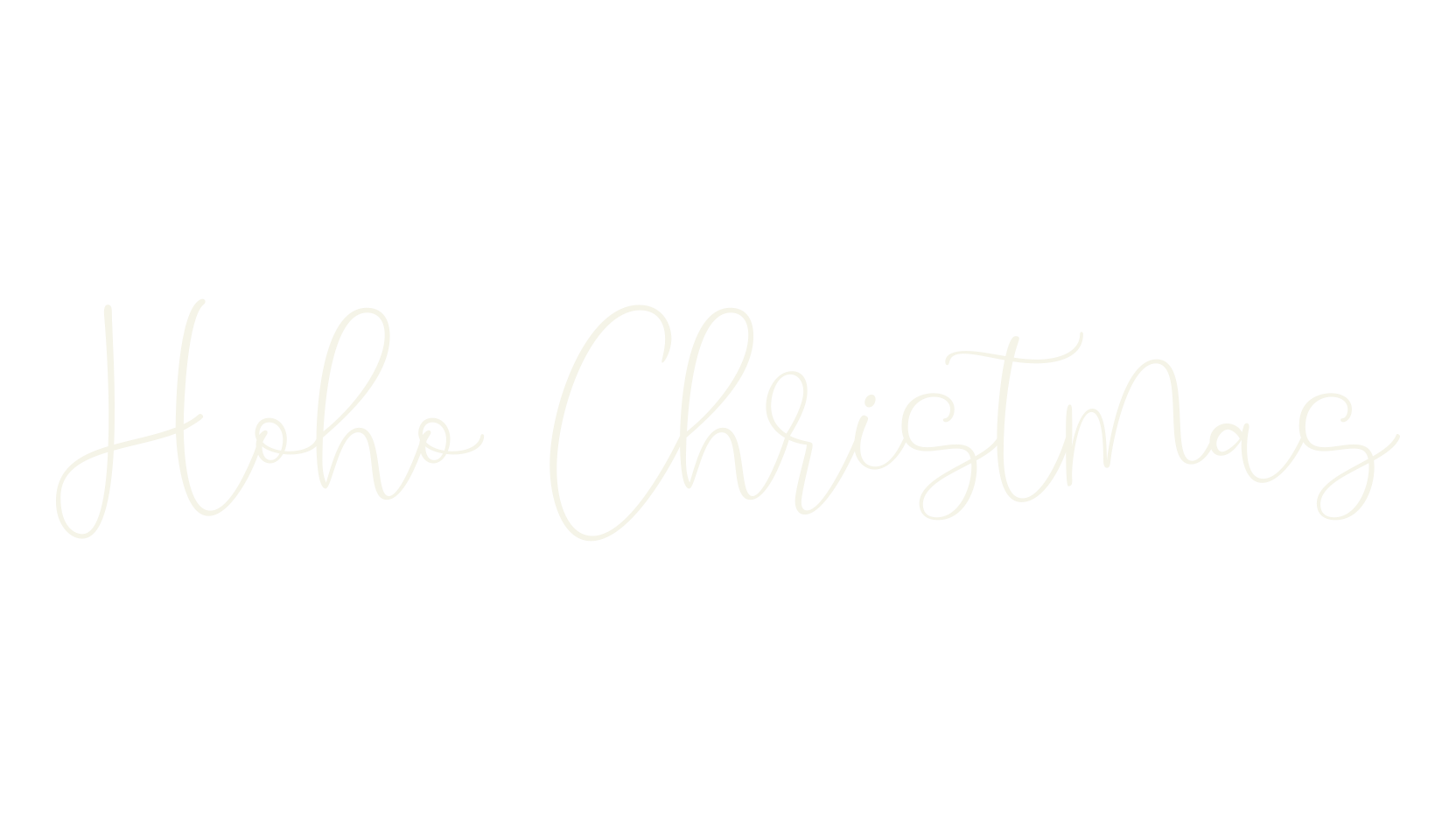 Hoho Christmas, thin font preview