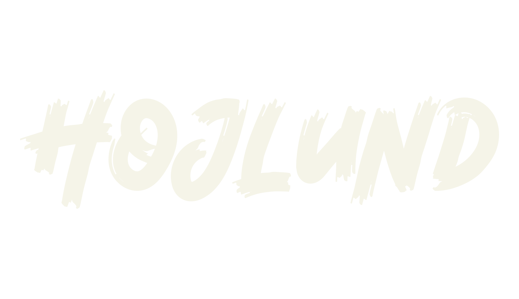 Hojlund, stroke font preview