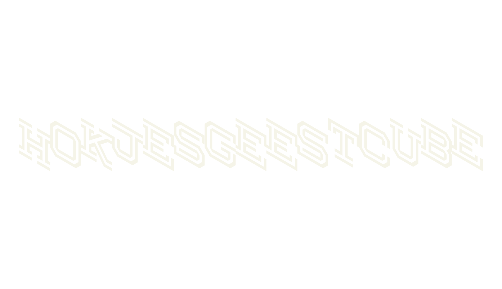 Hokjesgeestcube, 3d font preview