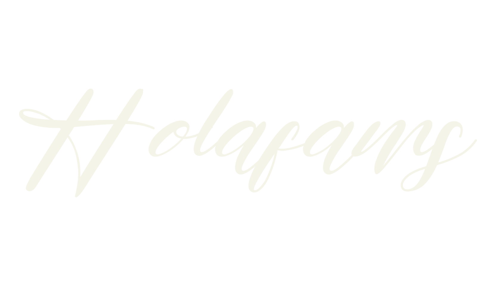 Holafams, cursive font preview