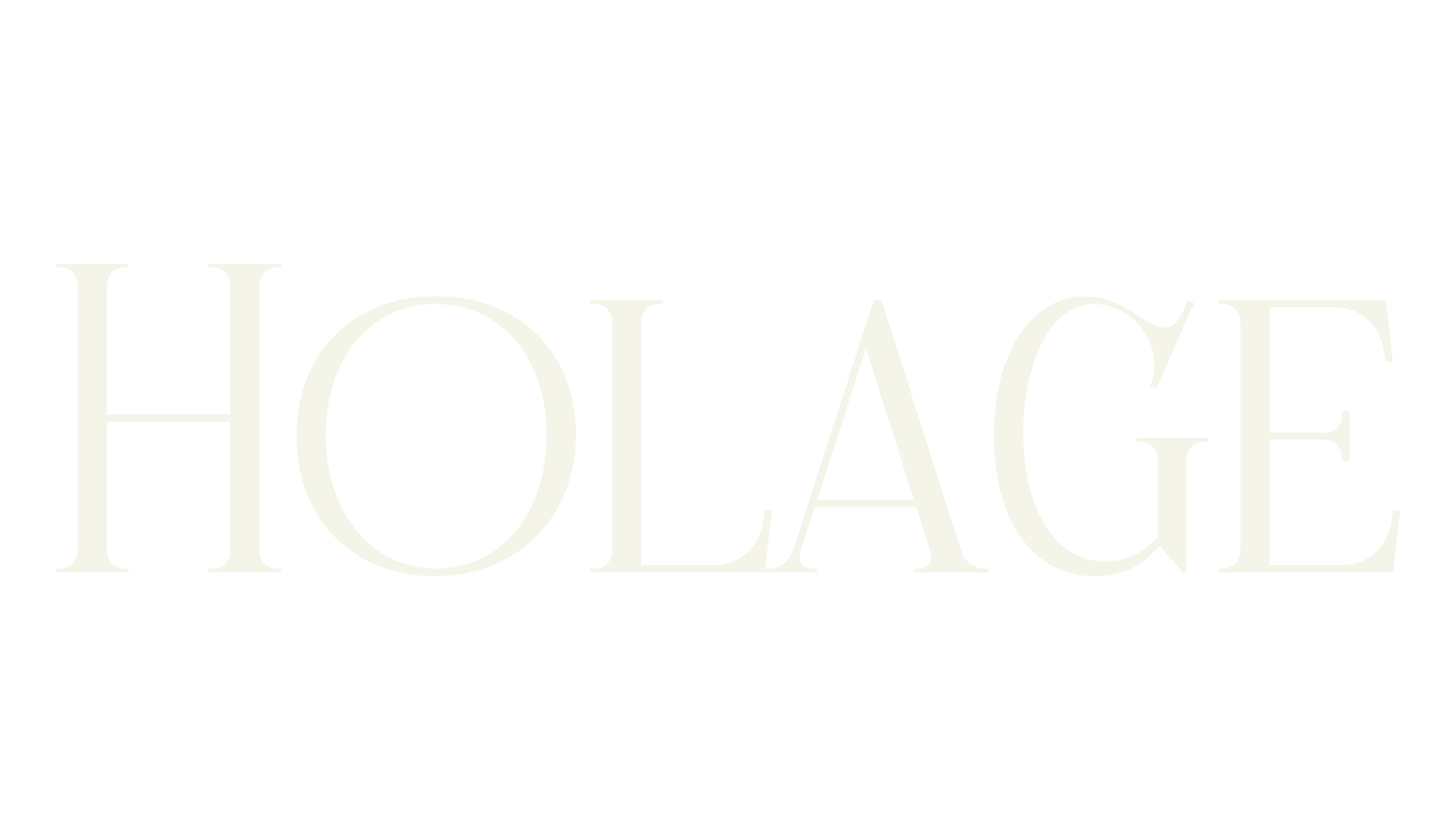 Holage, serif font preview