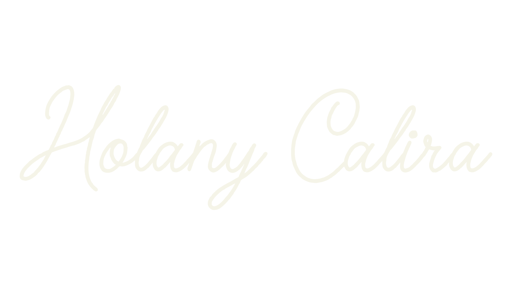 Holany Calira, monoline font preview