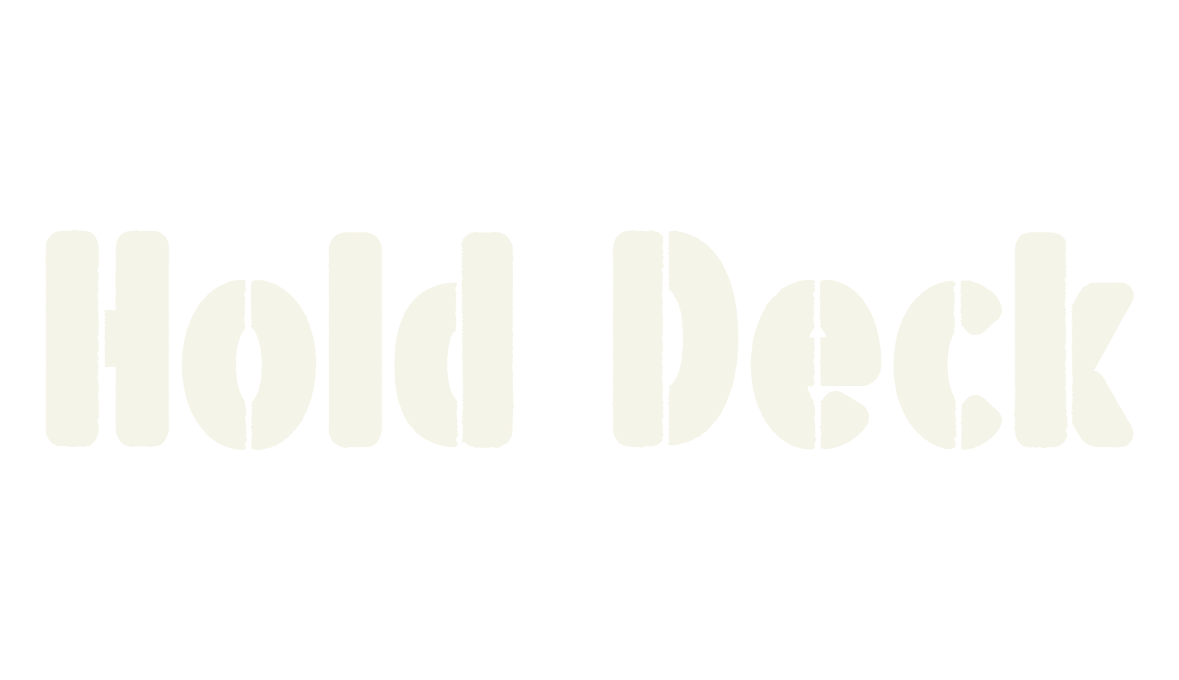 Hold Deck, display market font preview