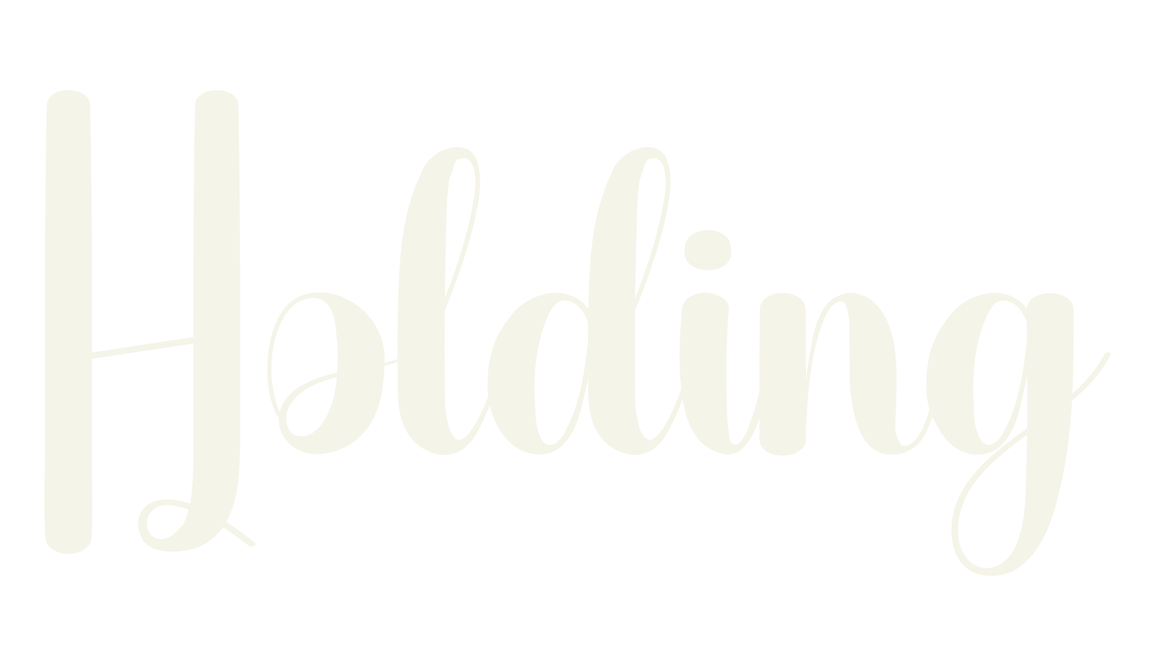Holding, calligraphy font preview