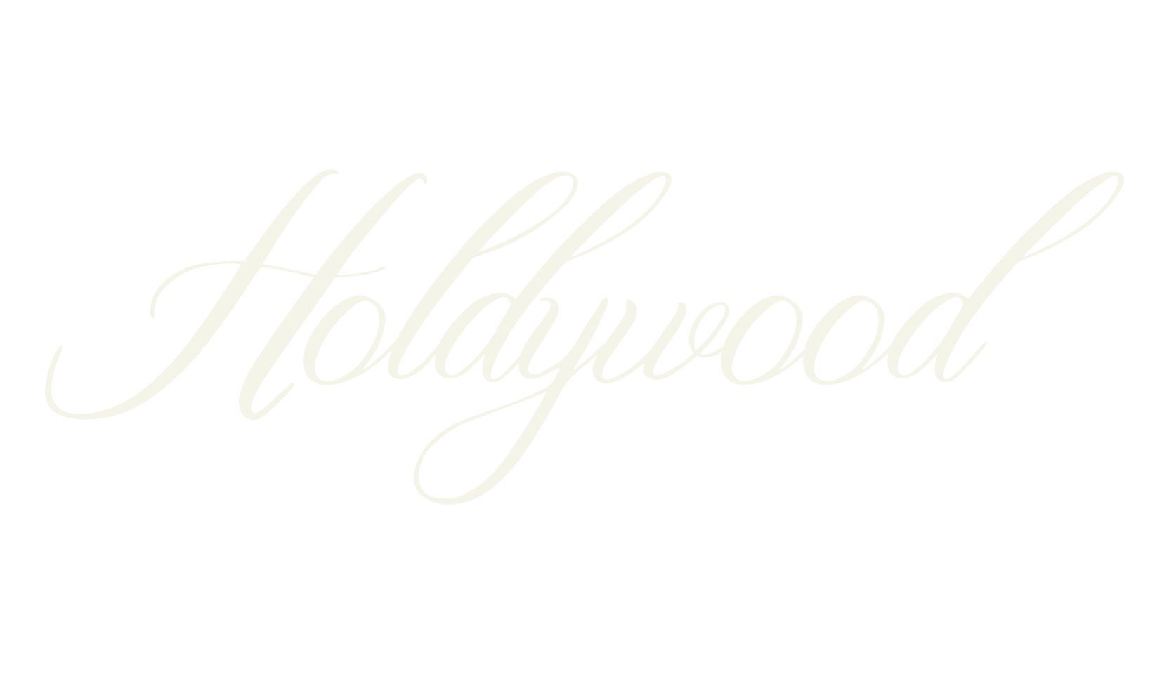 Holdywood, fancy font preview
