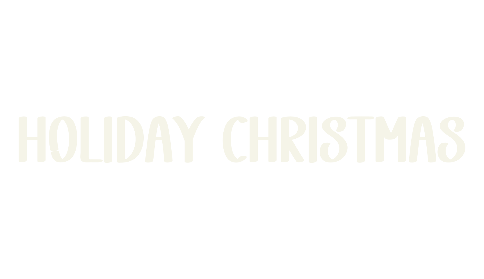 Holiday Christmas, fashion script font preview