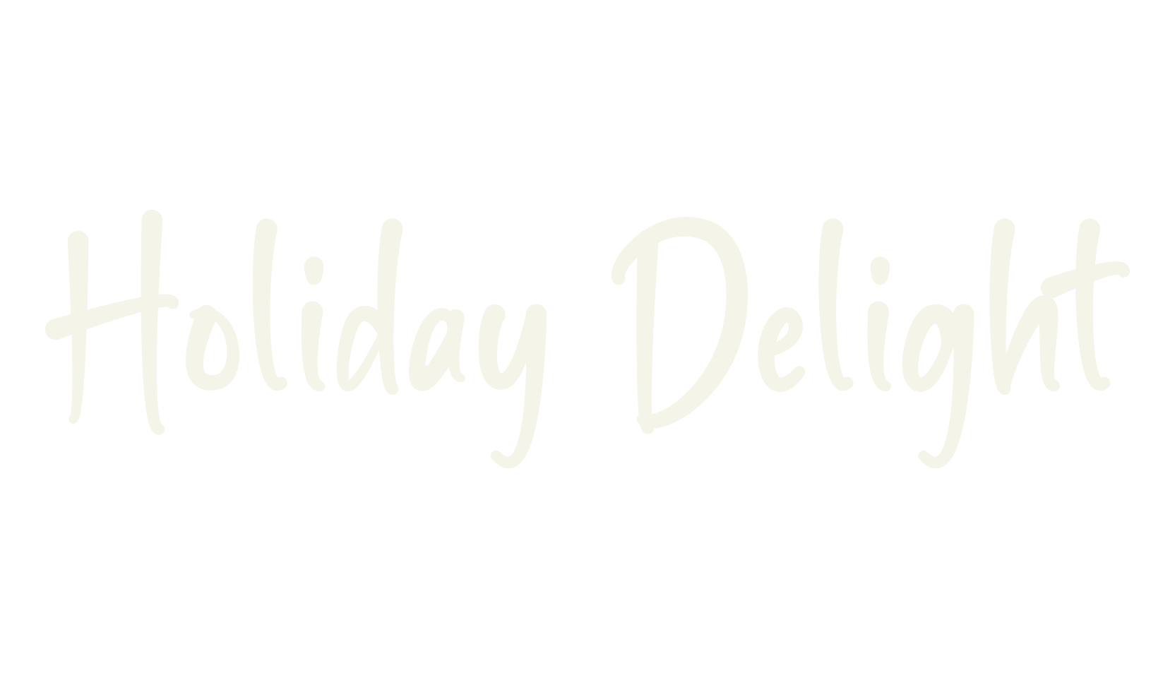 Holiday Delight, brand font preview